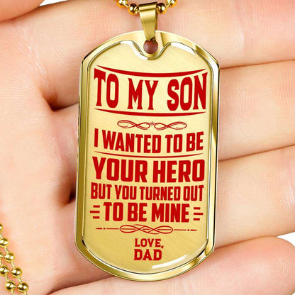 Son Dog Tag, Dog Tag For Son, Gift For Son, Son Necklace, Father And Son Dog Tag-203 Gifts For Son Rakva