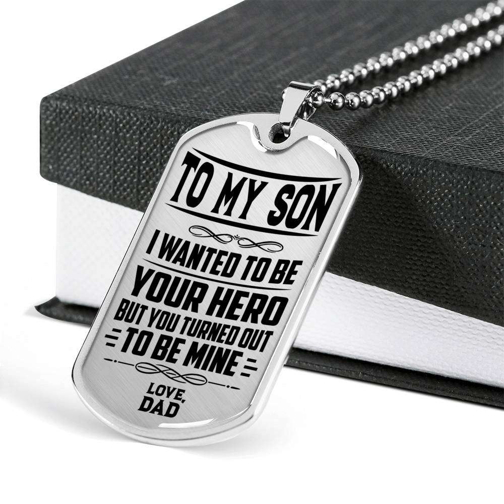 Son Dog Tag, Dog Tag For Son, Gift For Son, Son Necklace, Father And Son Dog Tag-205 Gifts For Son Rakva