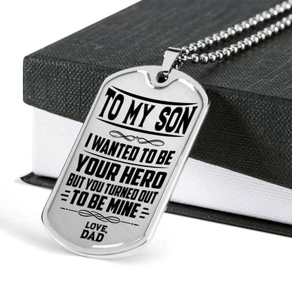 Son Dog Tag, Dog Tag For Son, Gift For Son, Son Necklace, Father And Son Dog Tag-205 Gifts For Son Rakva