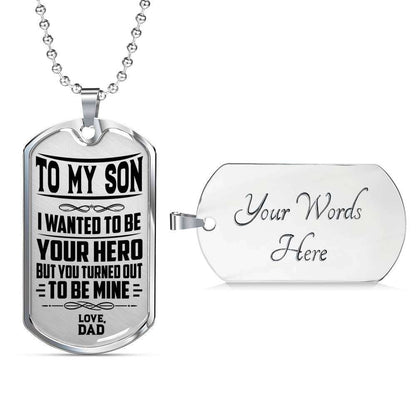 Son Dog Tag, Dog Tag For Son, Gift For Son, Son Necklace, Father And Son Dog Tag-205 Gifts For Son Rakva