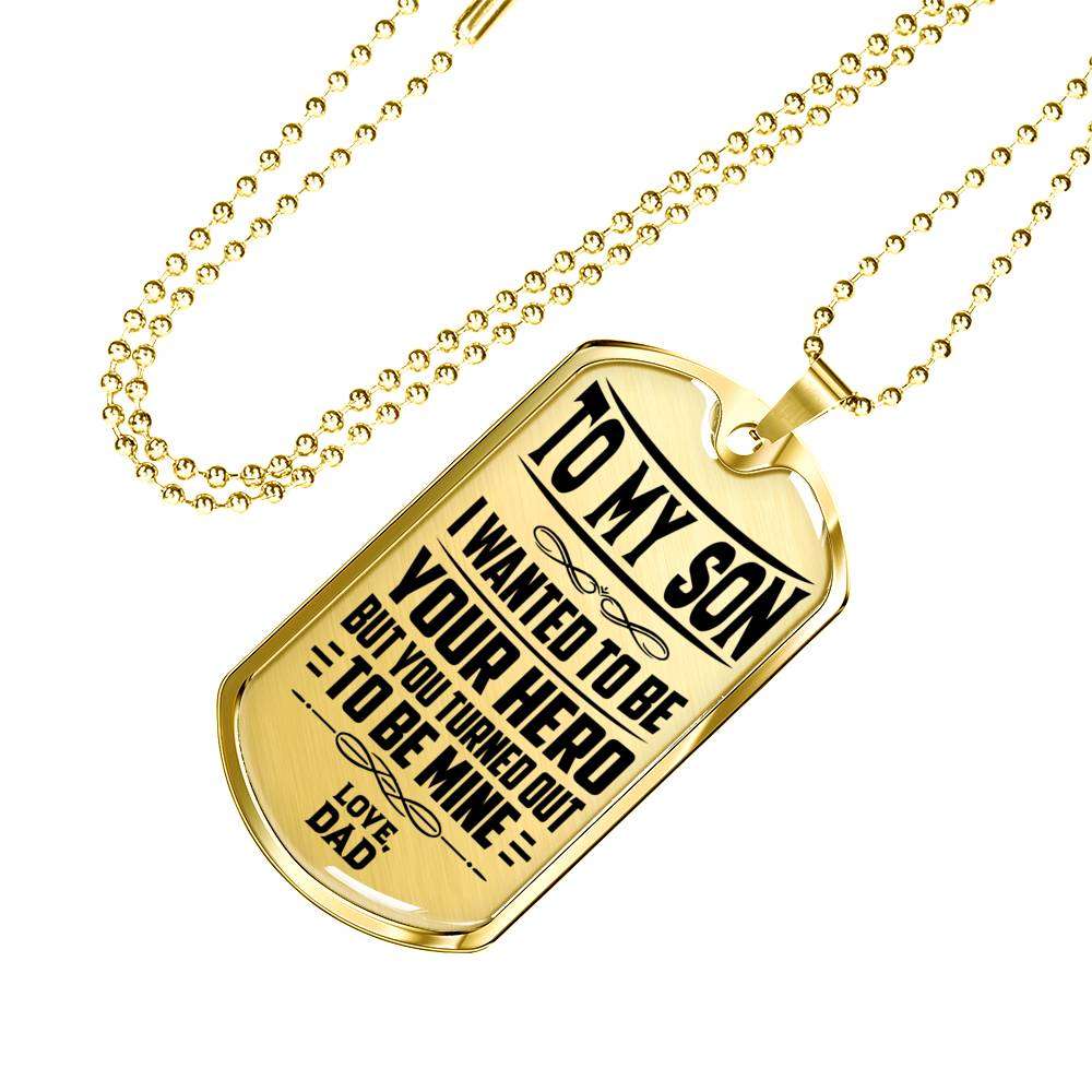 Son Dog Tag, Dog Tag For Son, Gift For Son, Son Necklace, Father And Son Dog Tag-205 Gifts For Son Rakva