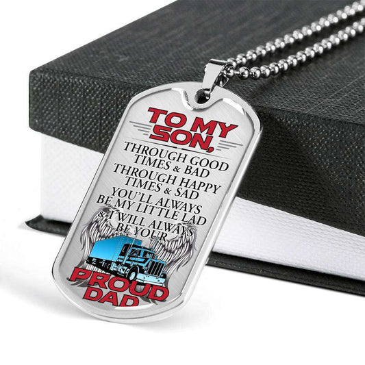 Son Dog Tag, Dog Tag For Son, Gift For Son, Son Necklace, Father And Son Dog Tag-206 Gifts For Son Rakva