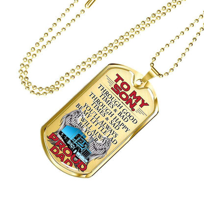 Son Dog Tag, Dog Tag For Son, Gift For Son, Son Necklace, Father And Son Dog Tag-206 Gifts For Son Rakva