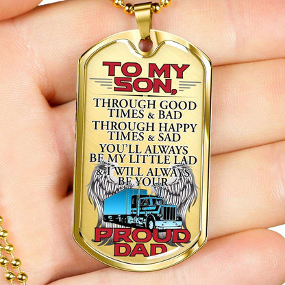 Son Dog Tag, Dog Tag For Son, Gift For Son, Son Necklace, Father And Son Dog Tag-206 Gifts For Son Rakva