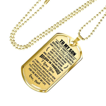 Son Dog Tag, Dog Tag For Son, Gift For Son, Son Necklace, Father And Son Dog Tag-210 Gifts For Son Rakva