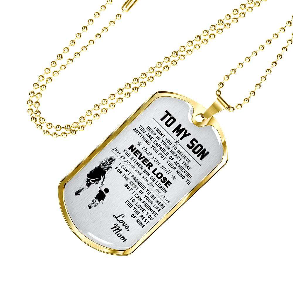 Son Dog Tag, Dog Tag For Son, Gift For Son, Son Necklace, Father And Son Dog Tag-22 Gifts For Son Rakva