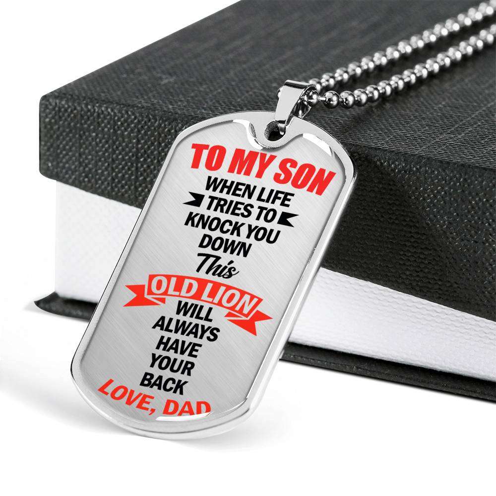 Son Dog Tag, Dog Tag For Son, Gift For Son, Son Necklace, Father And Son Dog Tag-28 Gifts For Son Rakva