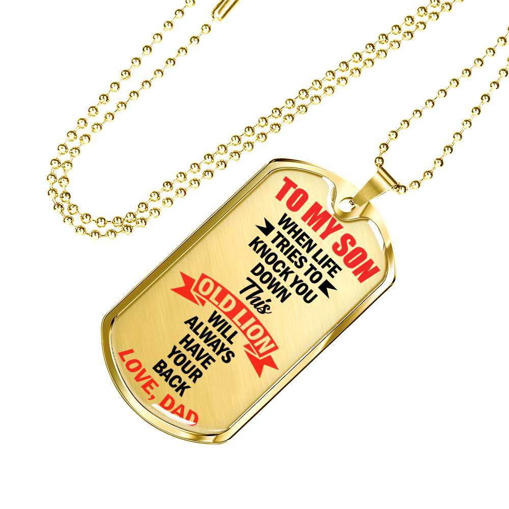 Son Dog Tag, Dog Tag For Son, Gift For Son, Son Necklace, Father And Son Dog Tag-28 Gifts For Son Rakva