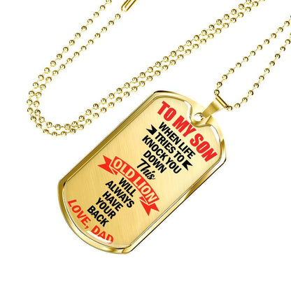 Son Dog Tag, Dog Tag For Son, Gift For Son, Son Necklace, Father And Son Dog Tag-28 Gifts For Son Rakva