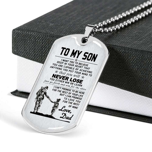 Son Dog Tag, Dog Tag For Son, Gift For Son, Son Necklace, Father And Son Dog Tag-29 Gifts For Son Rakva