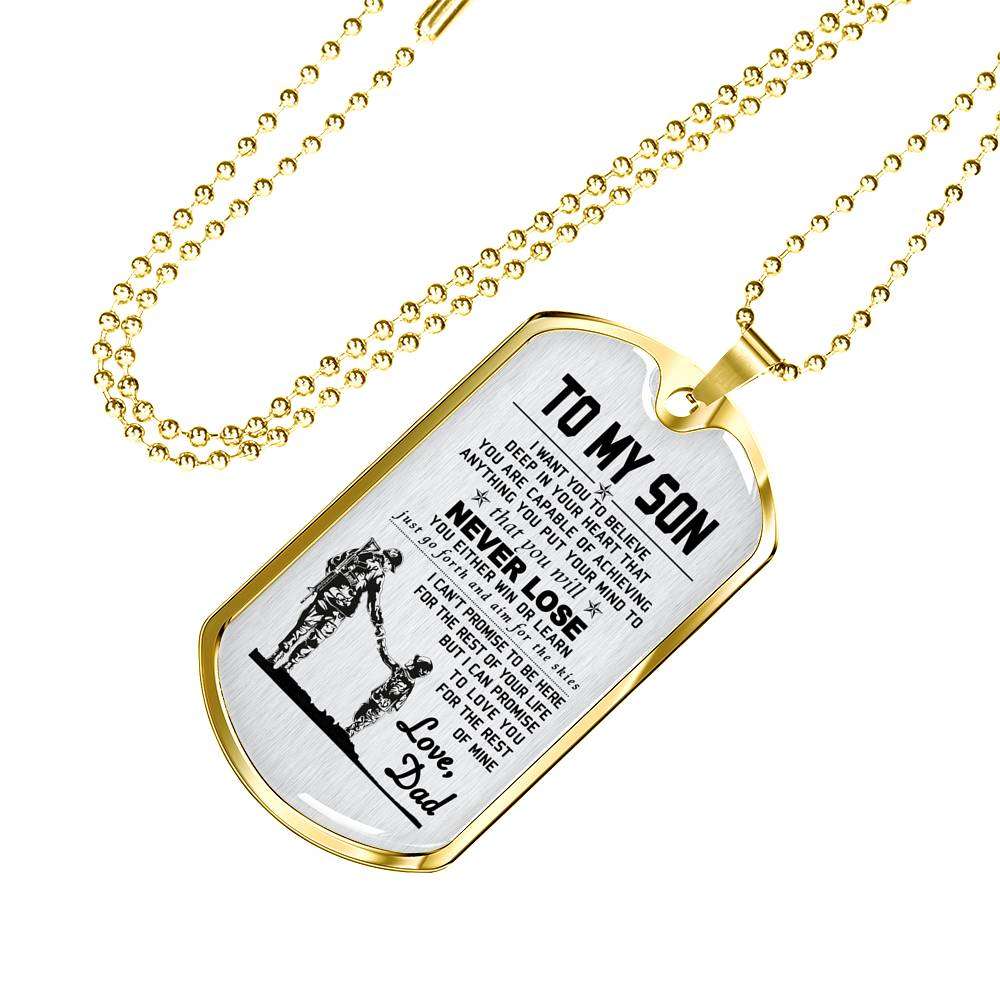 Son Dog Tag, Dog Tag For Son, Gift For Son, Son Necklace, Father And Son Dog Tag-29 Gifts For Son Rakva