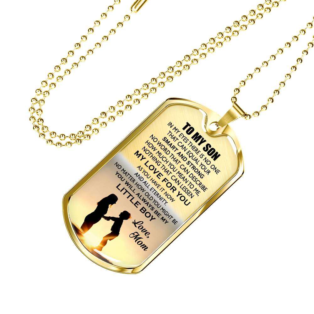 Son Dog Tag, Dog Tag For Son, Gift For Son, Son Necklace, Father And Son Dog Tag-32 Gifts For Son Rakva