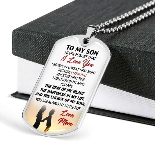 Son Dog Tag, Dog Tag For Son, Gift For Son, Son Necklace, Father And Son Dog Tag-33 Gifts For Son Rakva
