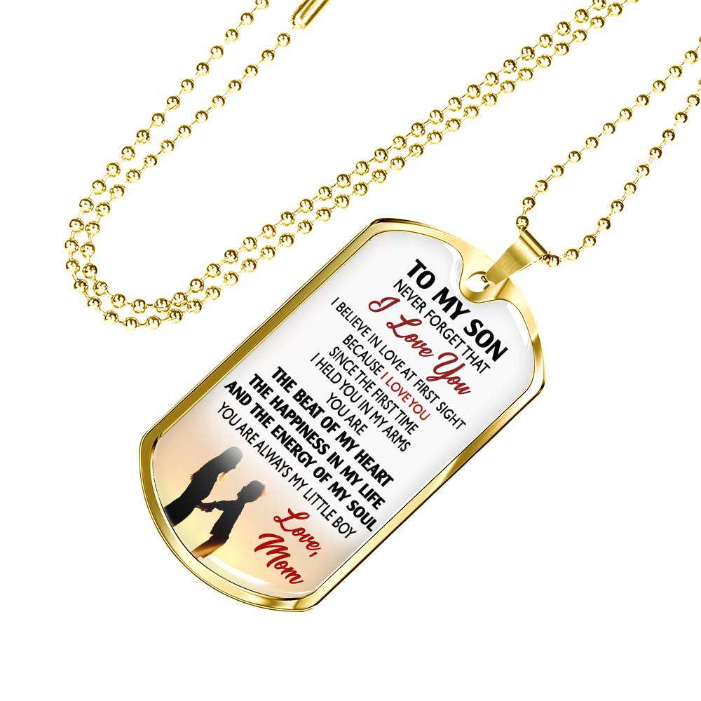 Son Dog Tag, Dog Tag For Son, Gift For Son, Son Necklace, Father And Son Dog Tag-33 Gifts For Son Rakva