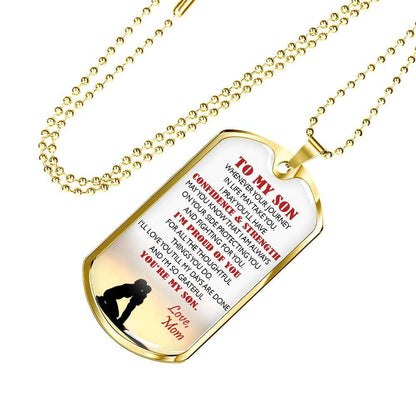 Son Dog Tag, Dog Tag For Son, Gift For Son, Son Necklace, Father And Son Dog Tag-36 Gifts For Son Rakva