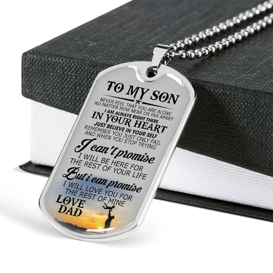 Son Dog Tag, Dog Tag For Son, Gift For Son, Son Necklace, Father And Son Dog Tag-49 Gifts For Son Rakva