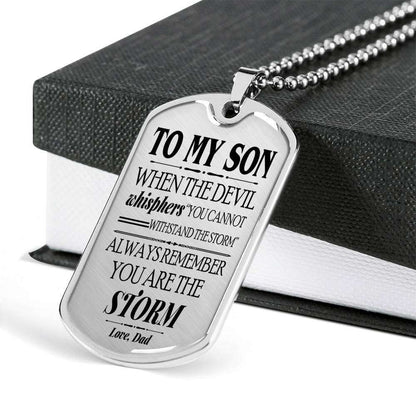 Son Dog Tag, Dog Tag For Son, Gift For Son, Son Necklace, Father And Son Dog Tag-5 Gifts For Son Rakva