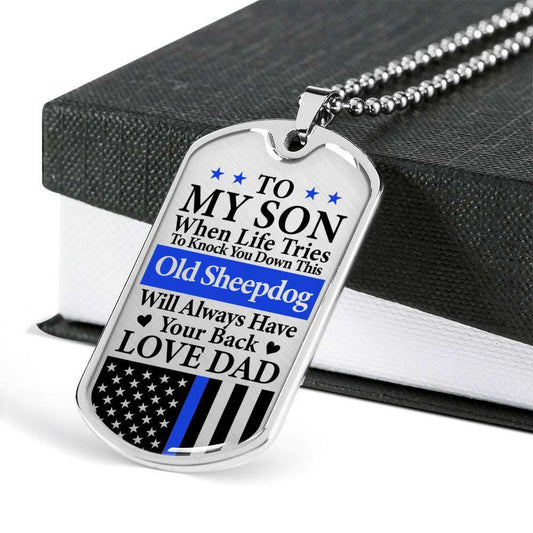 Son Dog Tag, Dog Tag For Son, Gift For Son, Son Necklace, Father And Son Dog Tag-50 Gifts For Son Rakva