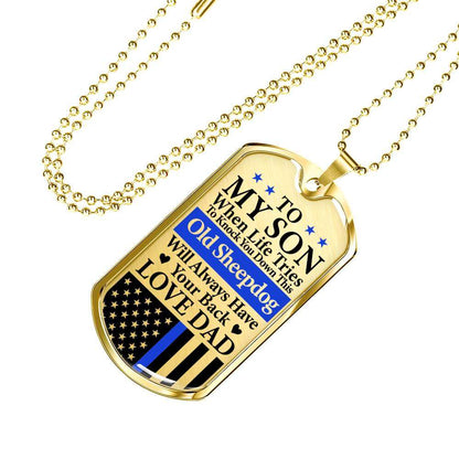 Son Dog Tag, Dog Tag For Son, Gift For Son, Son Necklace, Father And Son Dog Tag-50 Gifts For Son Rakva