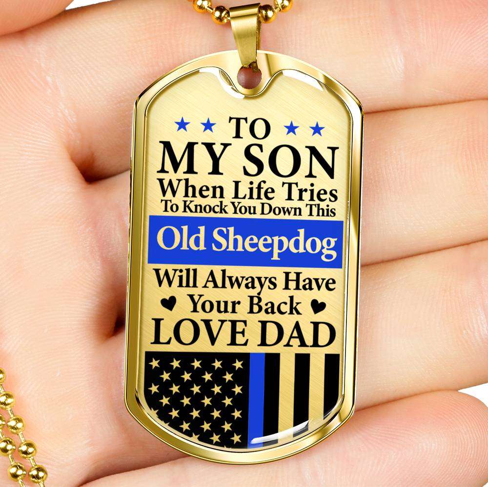 Son Dog Tag, Dog Tag For Son, Gift For Son, Son Necklace, Father And Son Dog Tag-50 Gifts For Son Rakva
