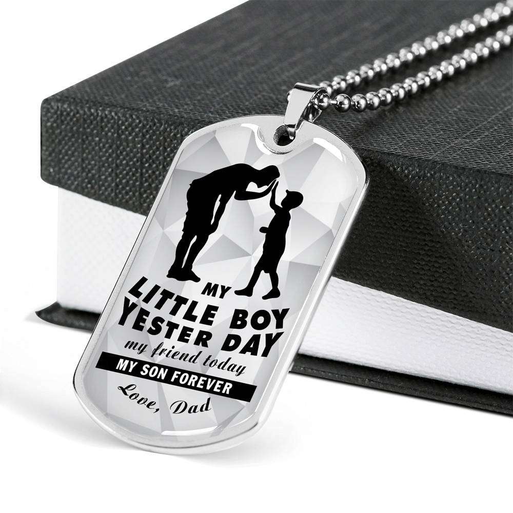 Son Dog Tag, Dog Tag For Son, Gift For Son, Son Necklace, Father And Son Dog Tag-52 Gifts For Son Rakva