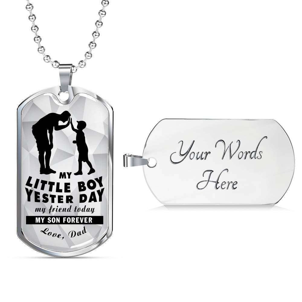 Son Dog Tag, Dog Tag For Son, Gift For Son, Son Necklace, Father And Son Dog Tag-52 Gifts For Son Rakva