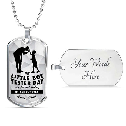 Son Dog Tag, Dog Tag For Son, Gift For Son, Son Necklace, Father And Son Dog Tag-52 Gifts For Son Rakva
