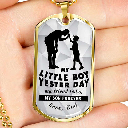Son Dog Tag, Dog Tag For Son, Gift For Son, Son Necklace, Father And Son Dog Tag-52 Gifts For Son Rakva