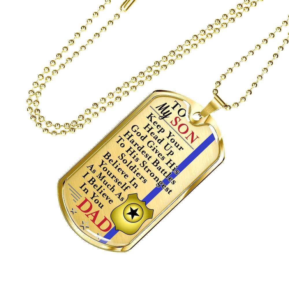 Son Dog Tag, Dog Tag For Son, Gift For Son, Son Necklace, Father And Son Dog Tag-53 Gifts For Son Rakva