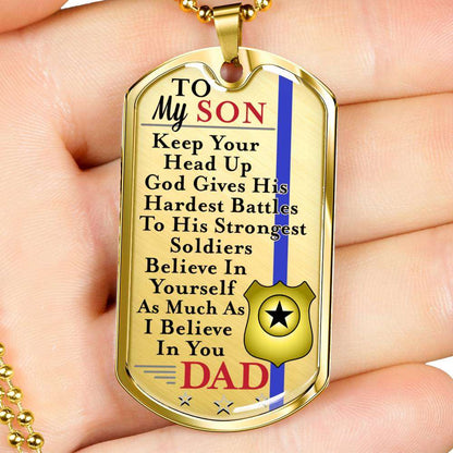 Son Dog Tag, Dog Tag For Son, Gift For Son, Son Necklace, Father And Son Dog Tag-53 Gifts For Son Rakva