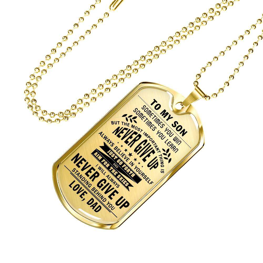 Son Dog Tag, Dog Tag For Son, Gift For Son, Son Necklace, Father And Son Dog Tag-58 Gifts For Son Rakva