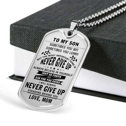 Son Dog Tag, Dog Tag For Son, Gift For Son, Son Necklace, Father And Son Dog Tag-61 Gifts For Son Rakva