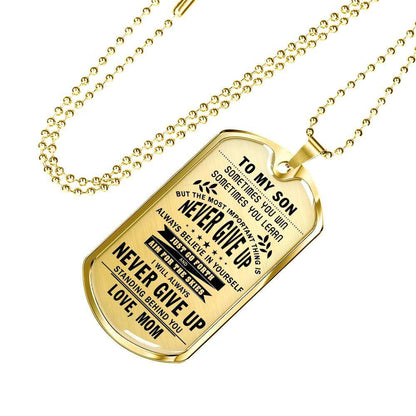 Son Dog Tag, Dog Tag For Son, Gift For Son, Son Necklace, Father And Son Dog Tag-61 Gifts For Son Rakva