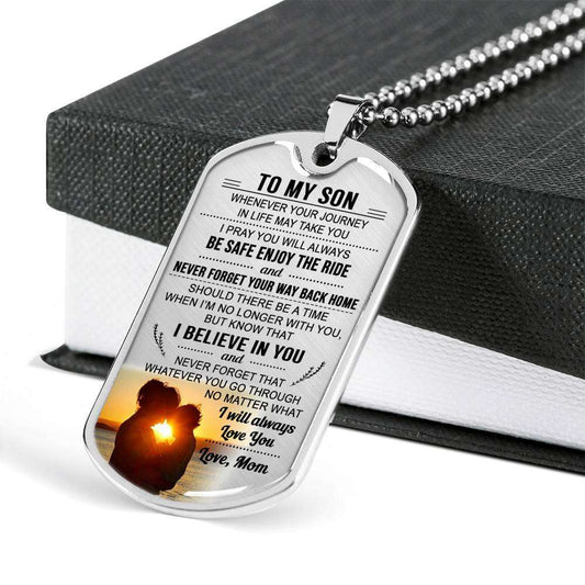 Son Dog Tag, Dog Tag For Son, Gift For Son, Son Necklace, Father And Son Dog Tag-76 Gifts For Son Rakva