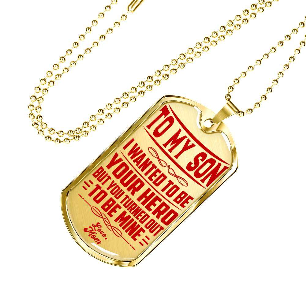 Son Dog Tag, Dog Tag For Son, Gift For Son, Son Necklace, Father And Son Dog Tag-77 Gifts For Son Rakva