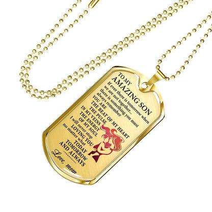 Son Dog Tag, Dog Tag For Son, Gift For Son, Son Necklace, Father And Son Dog Tag-78 Gifts For Son Rakva