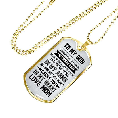 Son Dog Tag, Dog Tag For Son, Gift For Son, Son Necklace, Father And Son Dog Tag-8 Gifts For Son Rakva