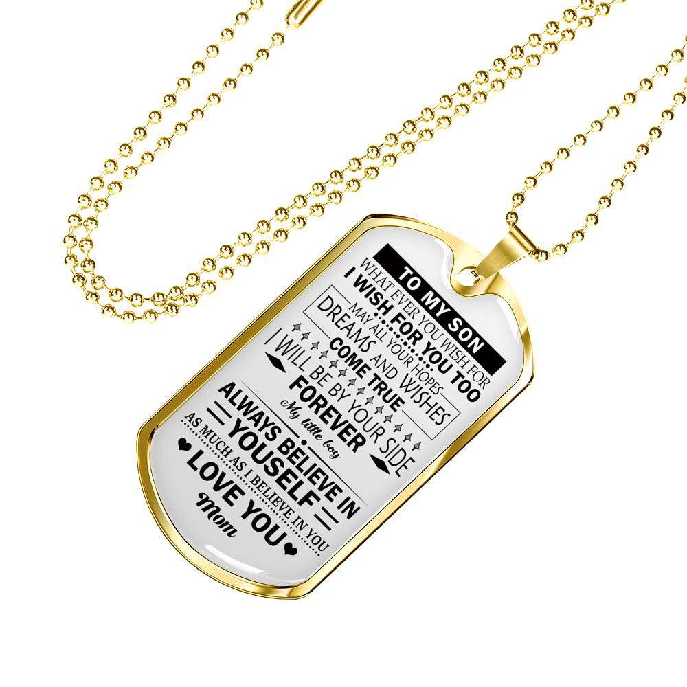 Son Dog Tag, Dog Tag For Son, Gift For Son, Son Necklace, Father And Son Dog Tag-80 Gifts For Son Rakva