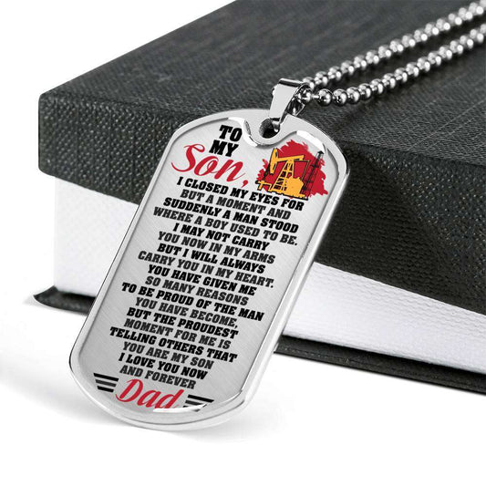 Son Dog Tag, Dog Tag For Son, Gift For Son, Son Necklace, Father And Son Dog Tag-81 Gifts For Son Rakva