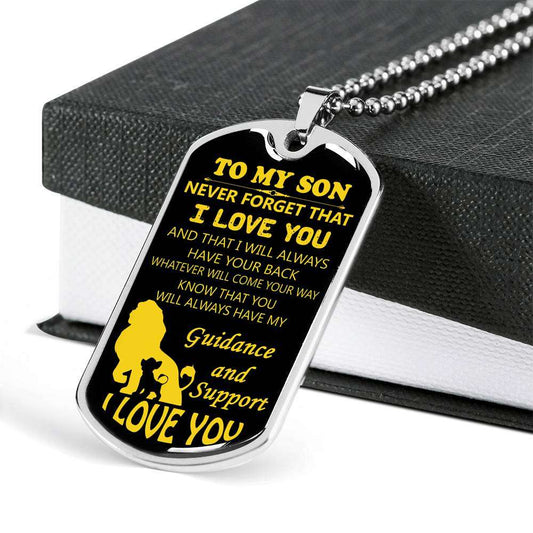 Son Dog Tag, Dog Tag For Son, Gift For Son, Son Necklace, Father And Son Dog Tag-84 Gifts For Son Rakva