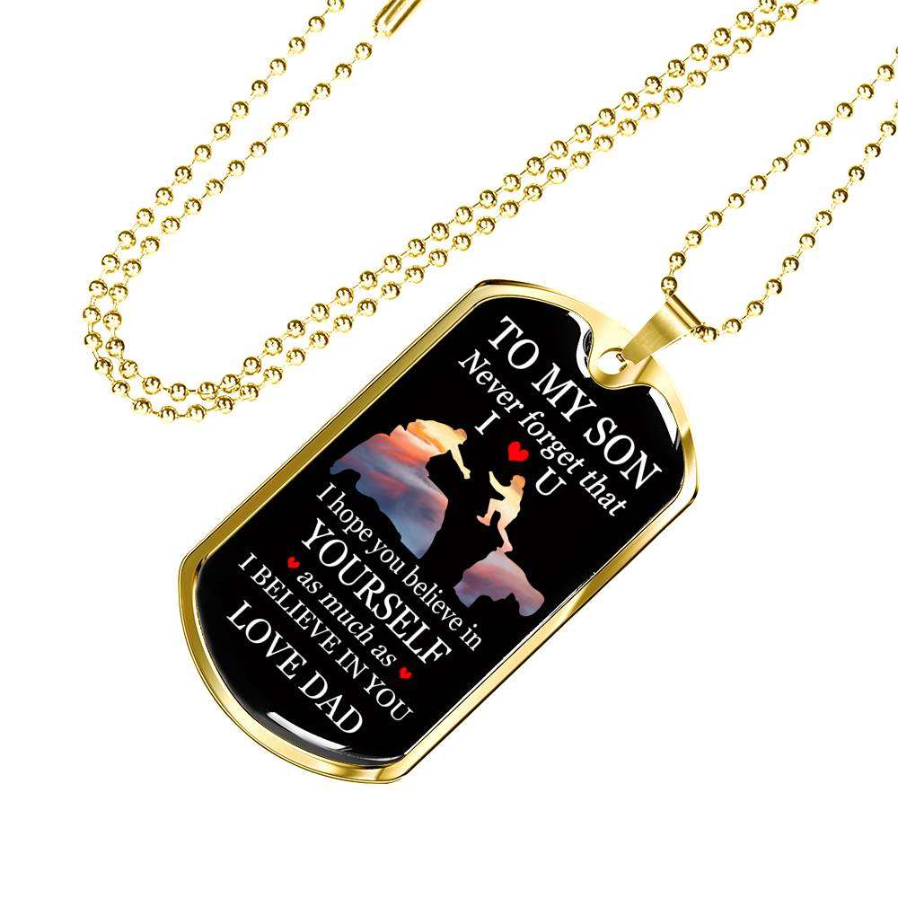 Son Dog Tag, Dog Tag For Son, Gift For Son, Son Necklace, Father And Son Dog Tag-86 Gifts For Son Rakva