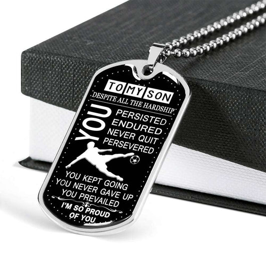 Son Dog Tag, Dog Tag For Son, Gift For Son, Son Necklace, Father And Son Dog Tag-87 Gifts For Son Rakva