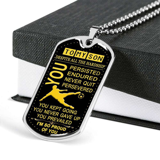 Son Dog Tag, Dog Tag For Son, Gift For Son, Son Necklace, Father And Son Dog Tag-88 Gifts For Son Rakva