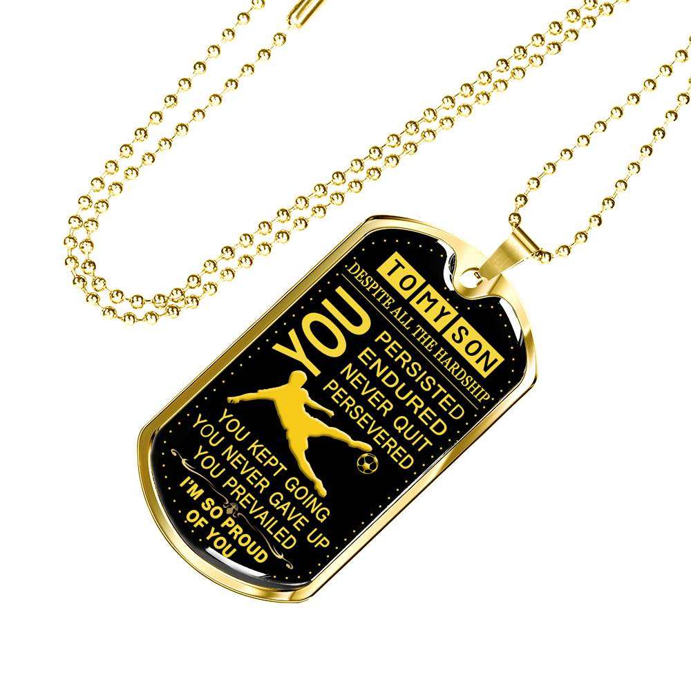 Son Dog Tag, Dog Tag For Son, Gift For Son, Son Necklace, Father And Son Dog Tag-88 Gifts For Son Rakva