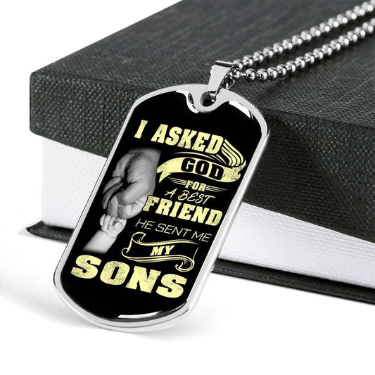 Son Dog Tag, Dog Tag For Son, Gift For Son, Son Necklace, Father And Son Dog Tag-89 Gifts For Son Rakva
