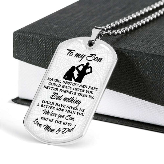 Son Dog Tag, Dog Tag For Son, Gift For Son, Son Necklace, Father And Son Dog Tag-9 Gifts For Son Rakva