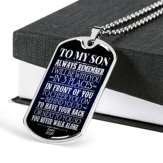 Son Dog Tag, Dog Tag For Son, Gift For Son, Son Necklace, Father And Son Dog Tag-91 Gifts For Son Rakva