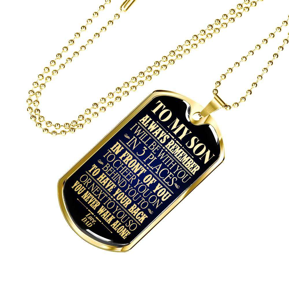 Son Dog Tag, Dog Tag For Son, Gift For Son, Son Necklace, Father And Son Dog Tag-91 Gifts For Son Rakva
