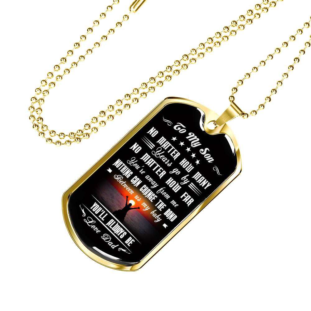 Son Dog Tag, Dog Tag For Son, Gift For Son, Son Necklace, Father And Son Dog Tag-92 Gifts For Son Rakva