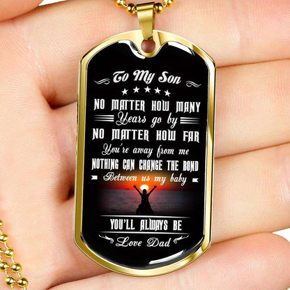 Son Dog Tag, Dog Tag For Son, Gift For Son, Son Necklace, Father And Son Dog Tag-92 Gifts For Son Rakva